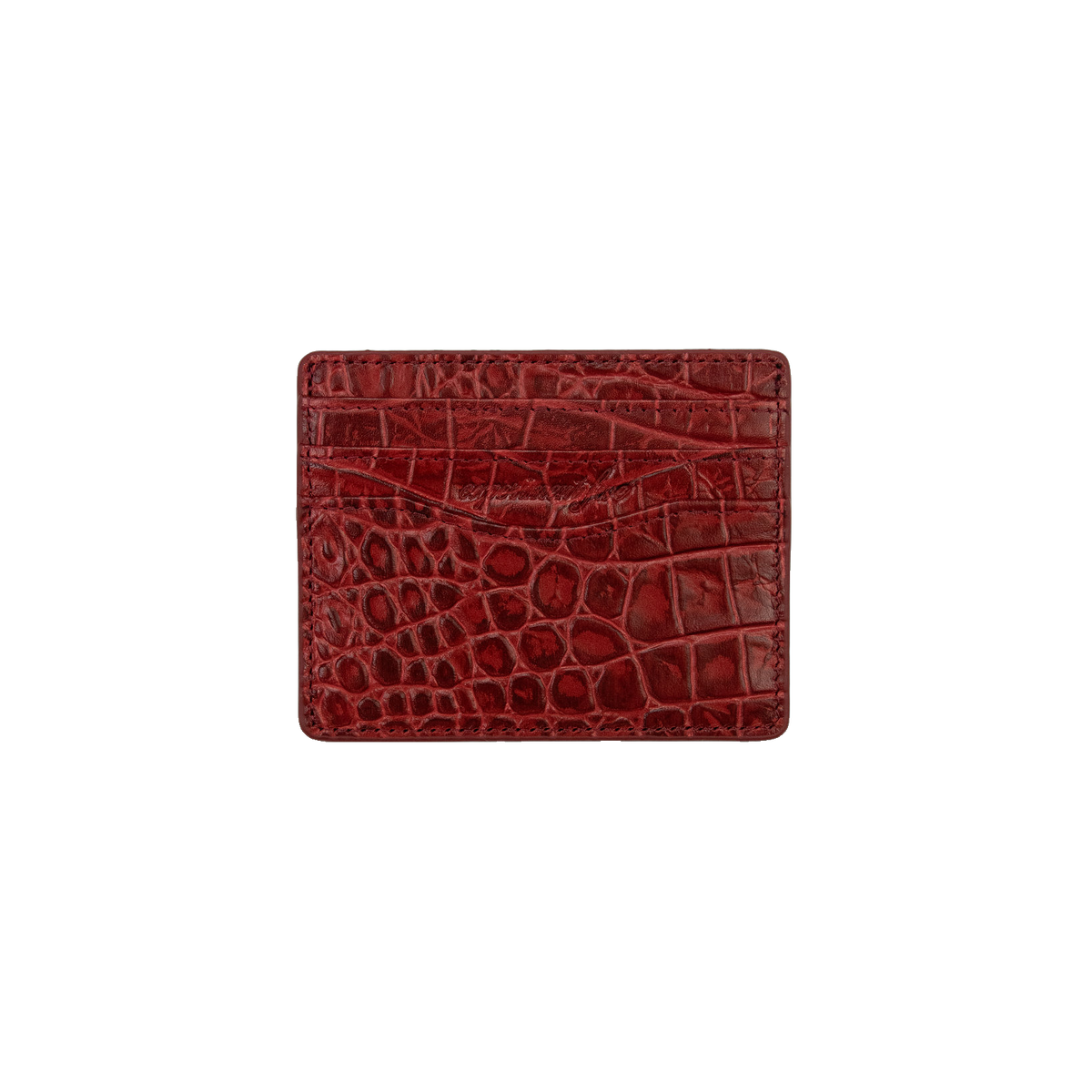 Croc Leather Cardholder