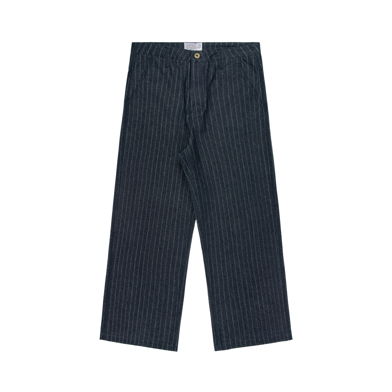 Pinstripe Denim Jeans