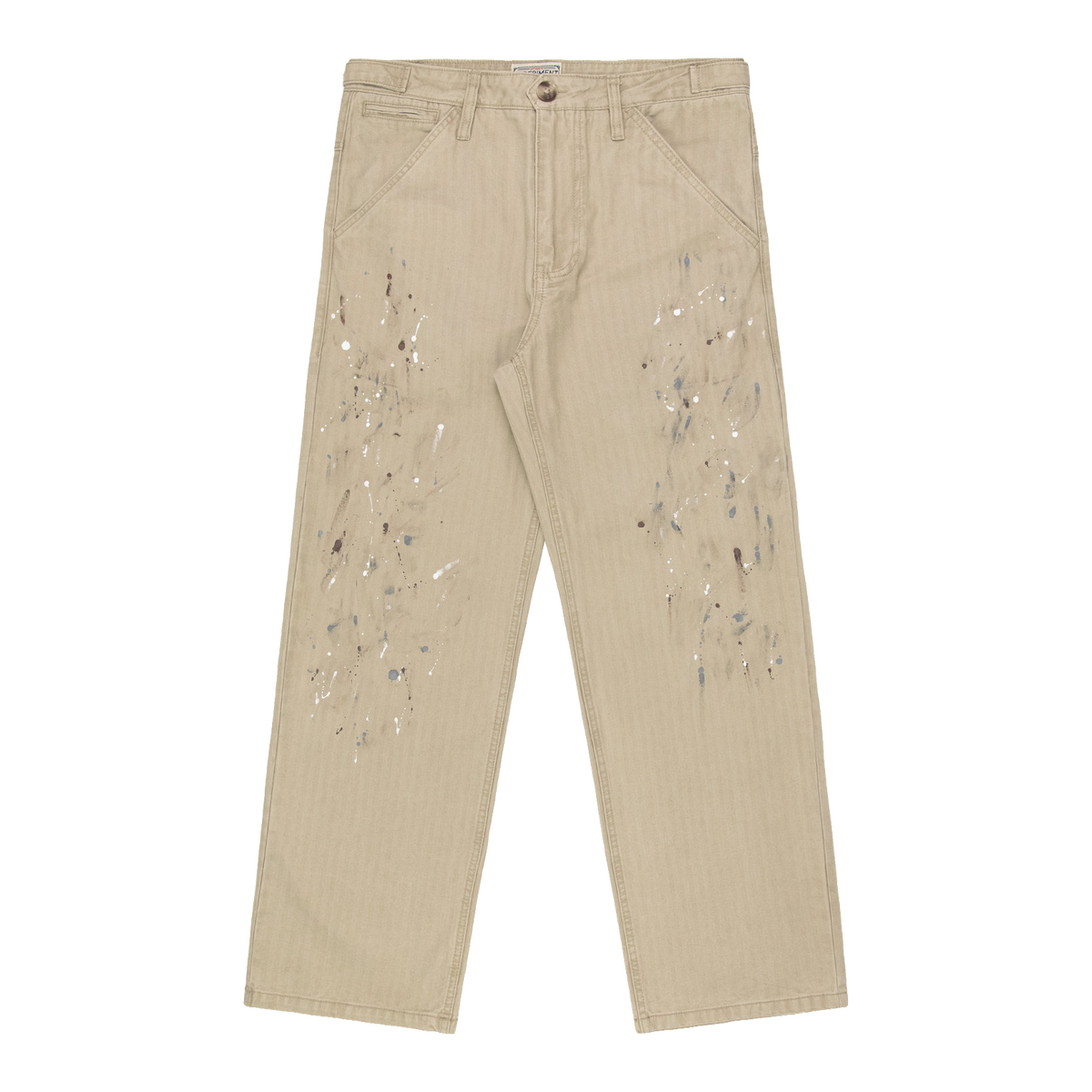 Herringbone Paint Trouser