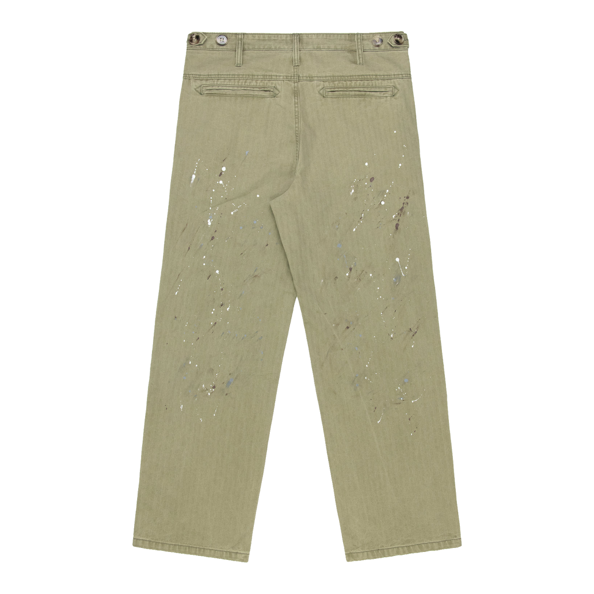 Herringbone Paint Trouser