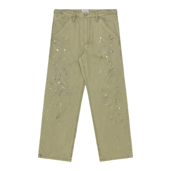 Herringbone Paint Trouser