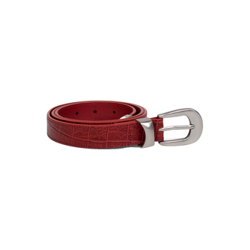Croc Leather Belt