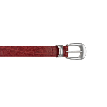Croc Leather Belt