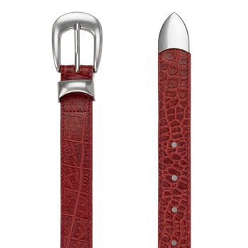 Croc Leather Belt