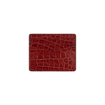Croc Leather Cardholder