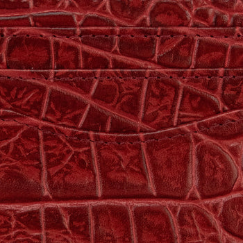 Croc Leather Cardholder