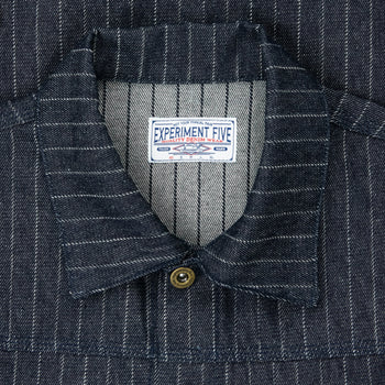 Pinstripe Denim Jacket