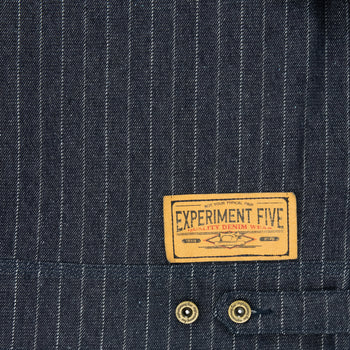 Pinstripe Denim Jacket