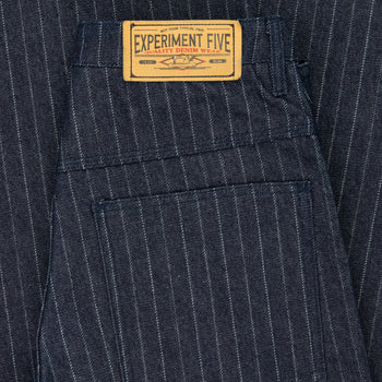 Pinstripe Denim Jeans