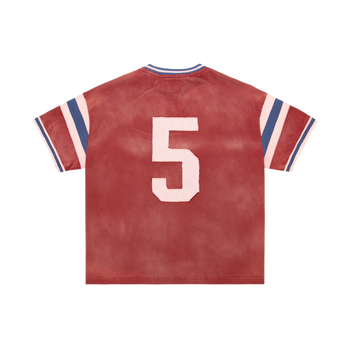 Warm Up Jersey in Washed Red, back