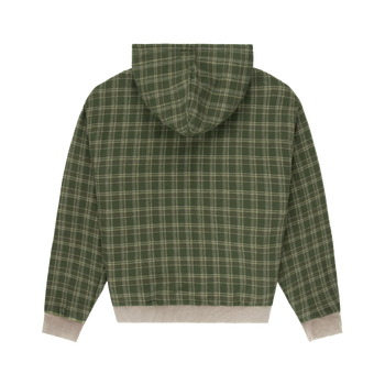 Reversible Plaid Zip Hoodie