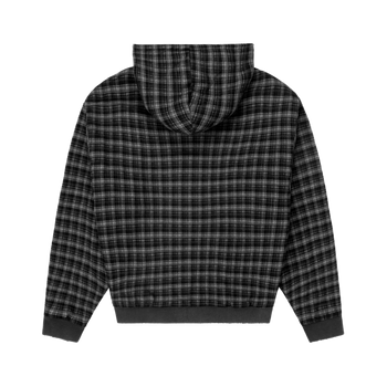 Reversible Plaid Zip Hoodie