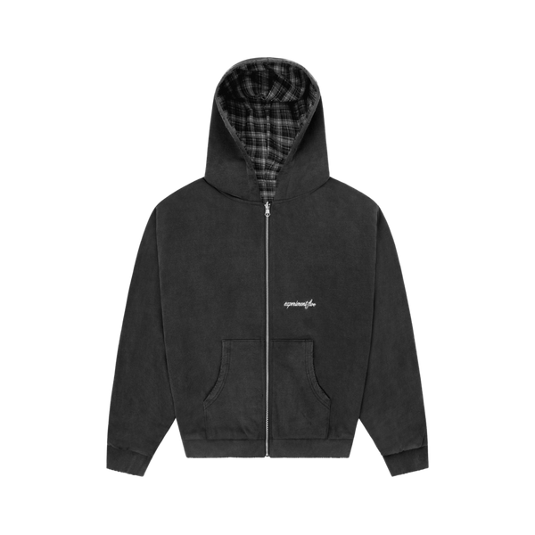 Reversible Plaid Zip Hoodie | Experiment Five
