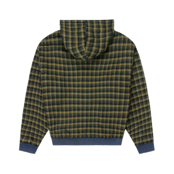 Reversible Plaid Zip Hoodie