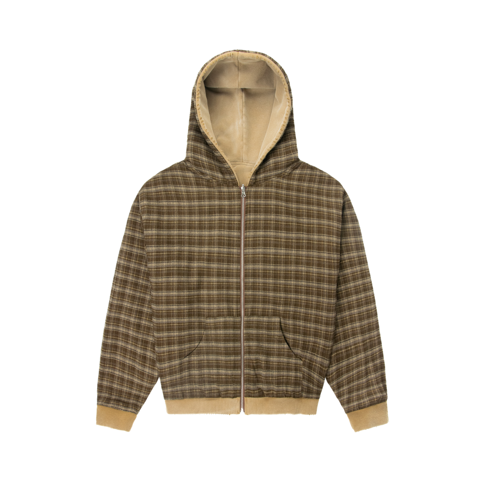 Reversible Zip Reversible Plaid Zip Hoodie | Experiment Five