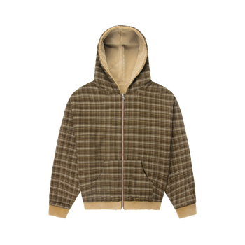 Reversible Plaid Zip Hoodie (Pre-Order)