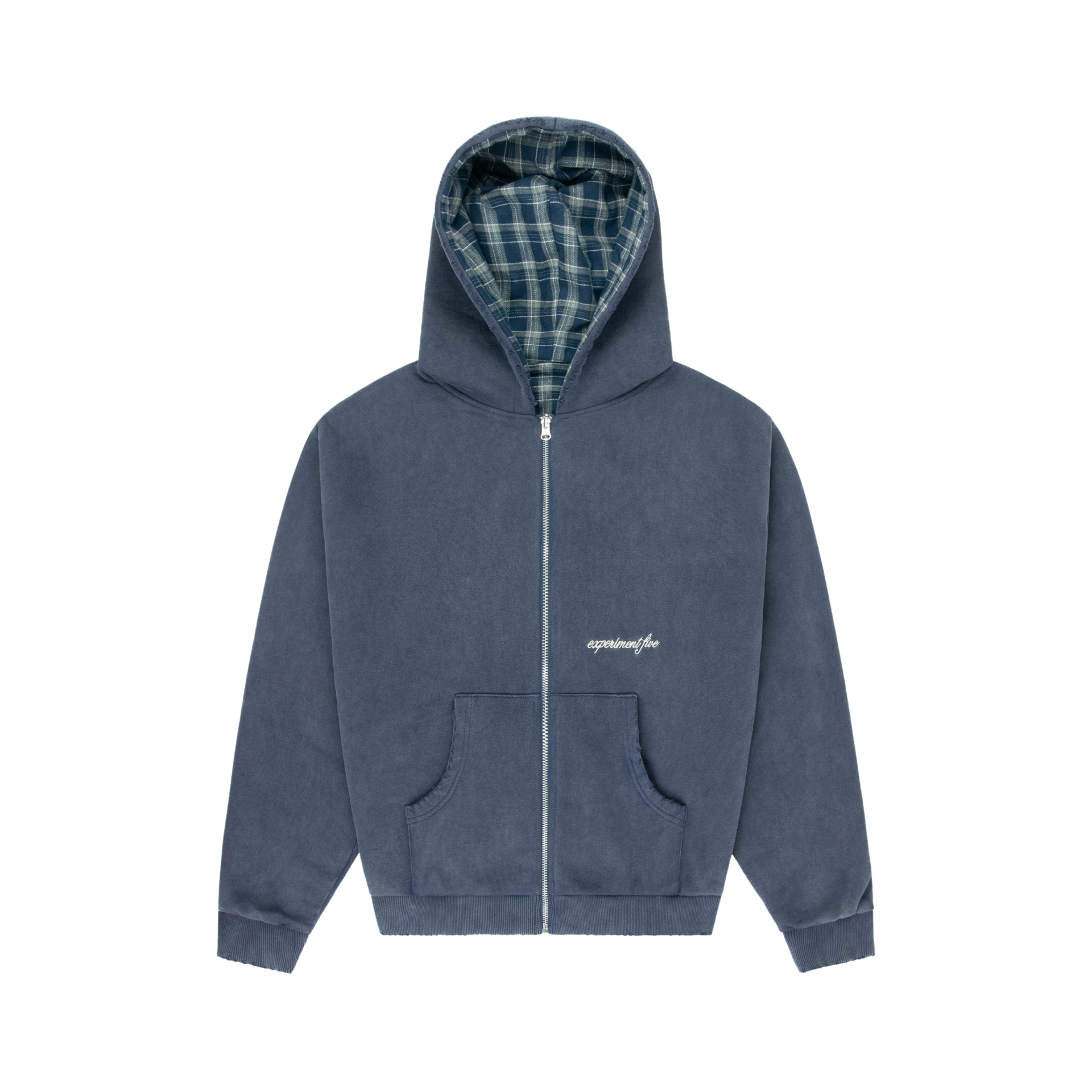 【新品】uniform experiment UE ZIP UP HOODY Reversible Plaid Zip Hoodie | Experiment Five