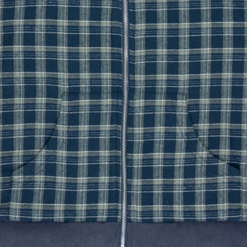 Reversible Plaid Zip Hoodie